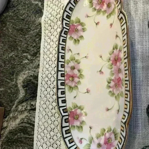 Nippon Vintage Hand Painted Jonroth‎ Studios (Japan) 6 Piece Serving Tray - Picture 3 of 11